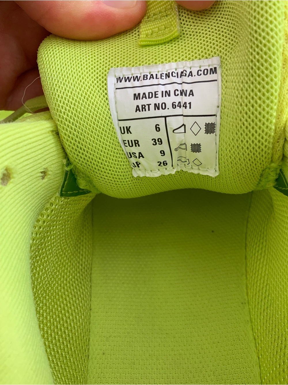 Balenciaga Neon Yellow Triple-Sole Trainer Sneakers - Picture 7 of 10